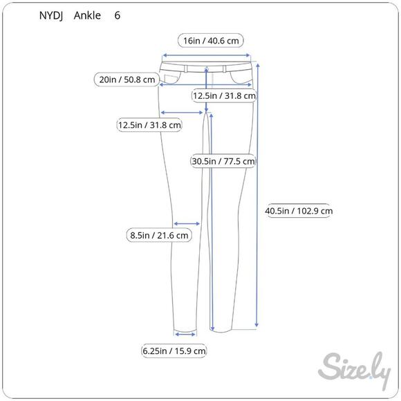 NYDJ Ankle Dark Wash Jeans 6 - Picture 2 of 16